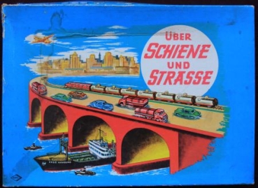 Esso "Über Schienen und Strasse"  1960 Tankstellen-Brettspiel (8715)